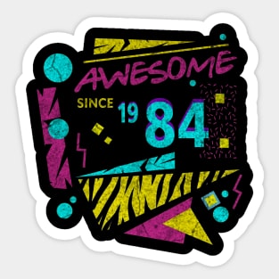 Awesome Since 1984-84’s Birthday Celebration, 41st Birthday Sticker